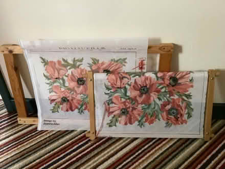 Photo of free Two canvaswork kits for cushion covers or seat covers (Bishop's Castle SY9) #1