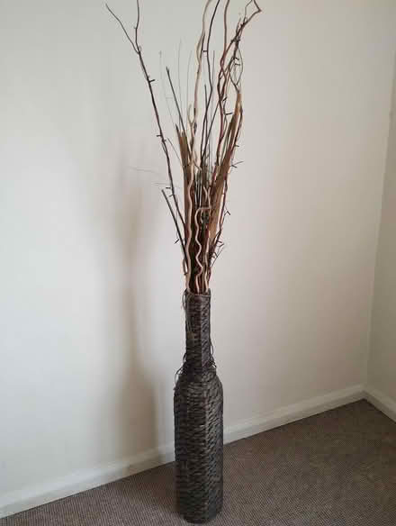 Photo of free Woven vase with decorative twigs (Bere Alston) #1