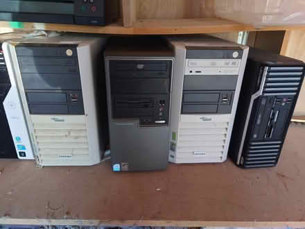 Photo of free Old computer towers, printers, screens (Inwood SY6) #1