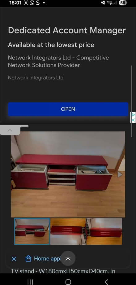 Photo of free Ikea tv unit (Derby Littleover DE23) #1