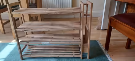 Photo of free Wooden shoe rack (Loughborough central) #2