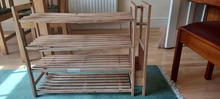 Photo of free Wooden shoe rack (Loughborough central) #2