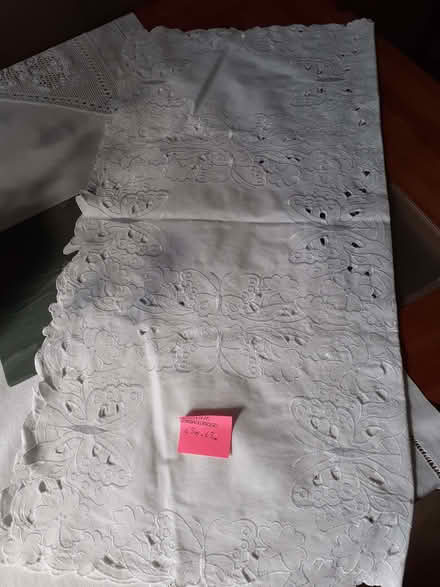 Photo of free Embroidered tablecloth (Slack Lane DE22) #1