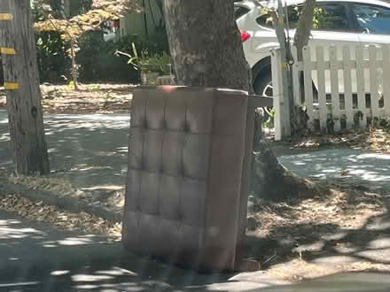 Photo of free Very Large ottoman faux leather (233 C Street, San Rafael) #2