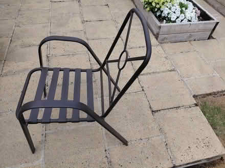 Photo of free Stacking patio chairs x 4 (Bradford on Avon BA15) #2