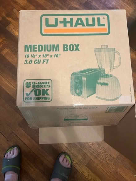 Photo of free 5 medium UHaul boxes (Old North Durham) #1