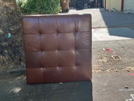 Photo of free Very Large ottoman faux leather (233 C Street, San Rafael) #1