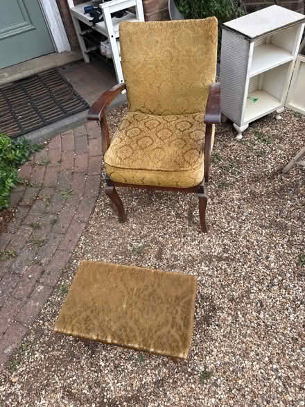 Photo of free Chair and matching footstool (Harpenden AL5) #3