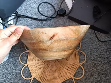 Photo of free Wood bowl and table mat (Finglas/Glasnevin) #2