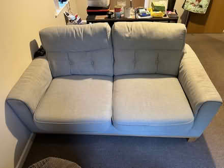 Photo of free IKEA 2 Seater Sofa and Pouffe (Hitchin) #2