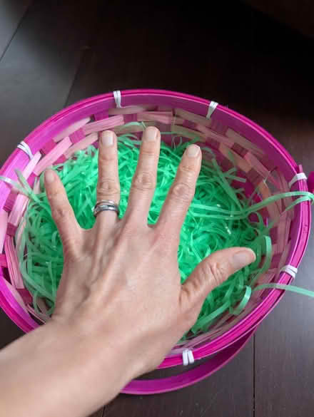 Photo of free Two baskets and large plastic eggs (Madeley Lane in Bowie) #3