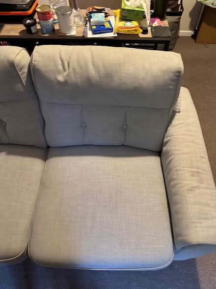 Photo of free IKEA 2 Seater Sofa and Pouffe (Hitchin) #4