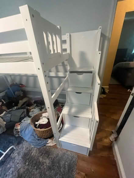 Photo of free Loft Bed Twin Staircase w/ Storage (North College Park) #1