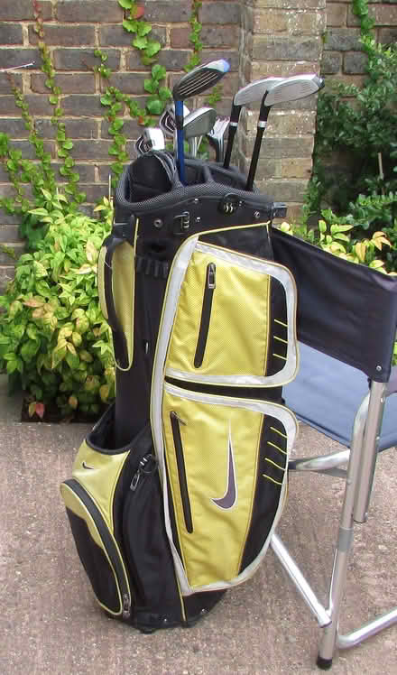 Photo of free Golf bag and clubs (Furnace Green RH10) #1