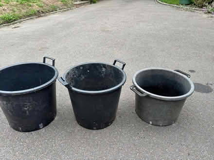 Photo of free 3 Large plastic shrub containers (Brasted TN16) #1