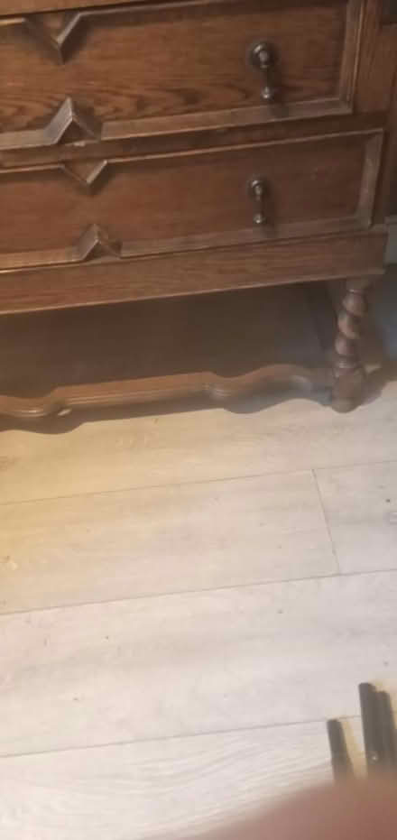 Photo of free Solid oak bureau (Whitehill GU35) #2