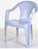 Photo of Upright plastic garden chair - one (Hazlemere HP15) #1