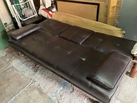 Photo of free leather type bed settee (Loughborough LE11) #2