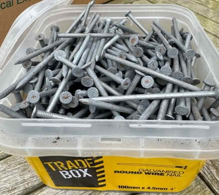 Photo of free 5kg galvanised round wire 4” nails (Gleneagles area, Wboro NN8) #1