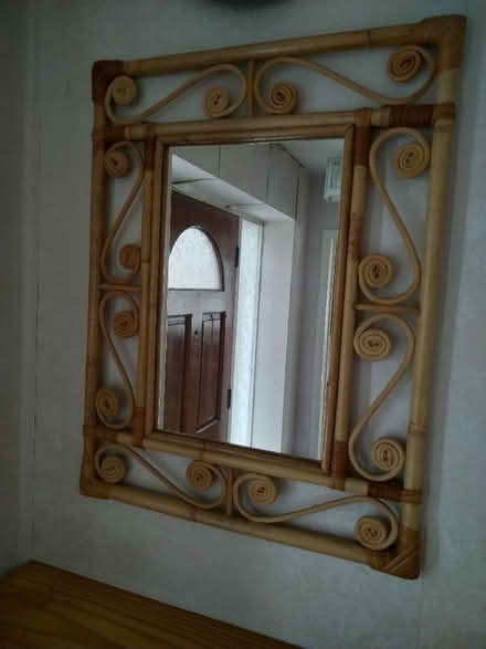 Photo of free Mirror with bamboo surround. (Longlevens GL2) #1