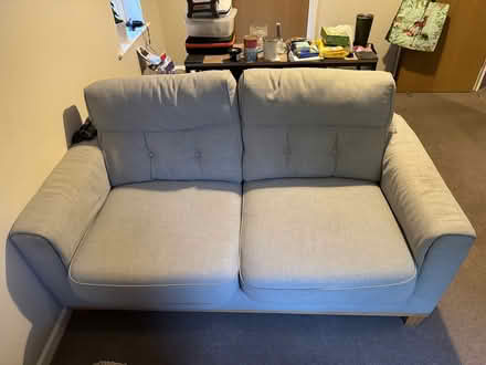 Photo of free IKEA 2 Seater Sofa and Pouffe (Hitchin) #1