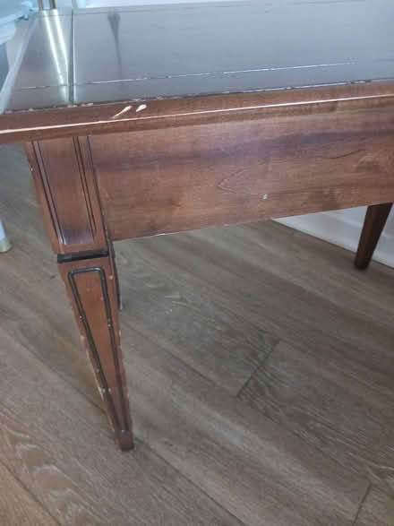 Photo of free Solid wood end table with drawer (Baseline/Greenbank) #1