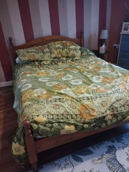 Photo of free Double bed pine with mattress (PA15 4UR) #2