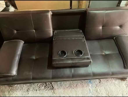 Photo of free leather type bed settee (Loughborough LE11) #3