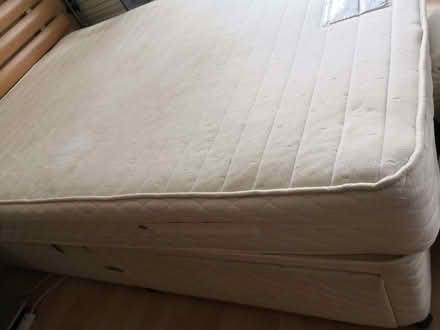 Photo of free Double divan bed with two drawerss (Burneside LA9) #4