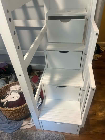 Photo of free Loft Bed Twin Staircase w/ Storage (North College Park) #3