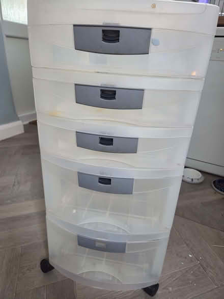 Photo of free 5 drawer plastic unit (Holmer Green HP15) #1