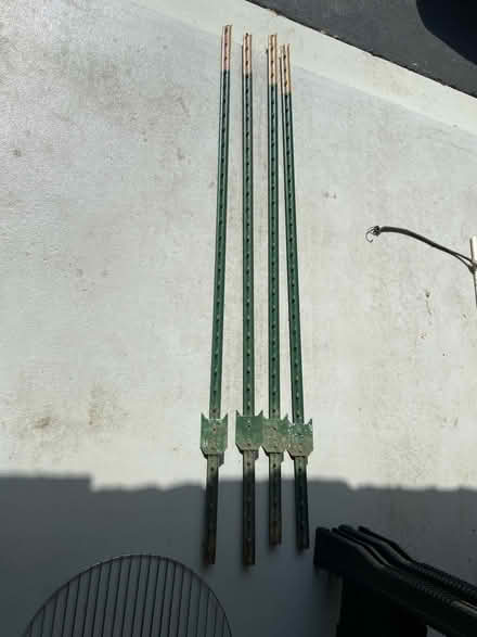 Photo of free 6’ steel fence posts (Darien) #1