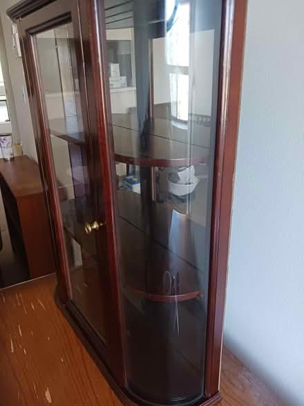 Photo of free Solid wood, mirrored curio cabinet (Baseline/Greenbank) #2