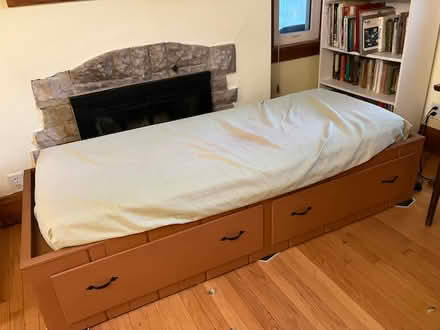 Photo of free solid wood day bed with mattress (near west side Madison) #1