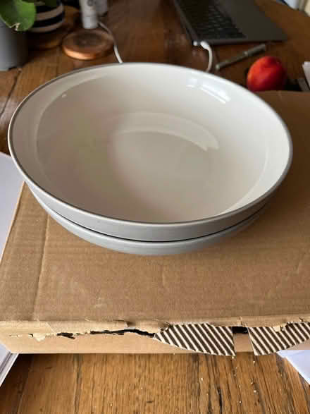 Photo of free Grey pasta bowls (SE18 5QG) #1