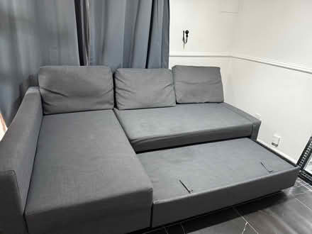 Photo of free Corner sofa-bed with storage - Dark Grey (Thamesmead SE28) #2
