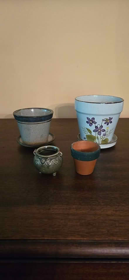 Photo of free Decorative Flower/Succulent Pots (Crofton, near the high school.) #1