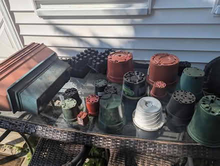 Photo of free many assorted plastic pots (Davis Square Somerville) #1