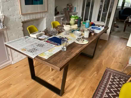 Photo of free Large dining table & matching bench (SW19) #2