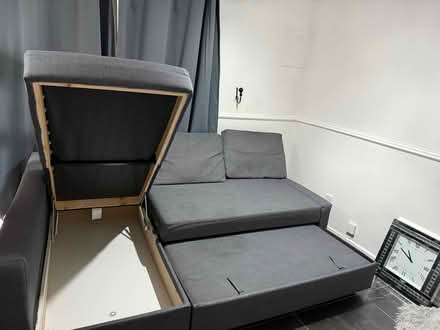 Photo of free Corner sofa-bed with storage - Dark Grey (Thamesmead SE28) #4