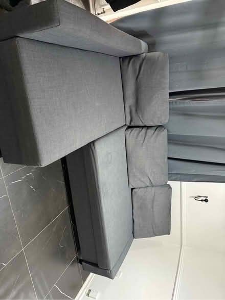 Photo of free Corner sofa-bed with storage - Dark Grey (Thamesmead SE28) #1
