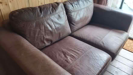 Photo of free Leather 2 seater sofa settee (Little Hallam DE7) #2