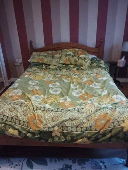 Photo of free Double bed pine with mattress (PA15 4UR) #3