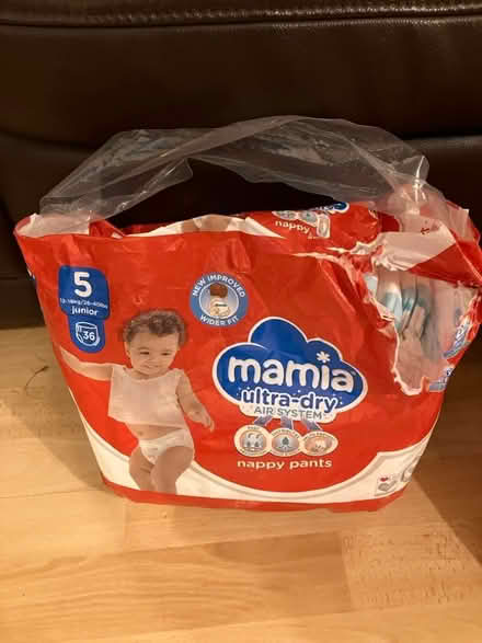 Photo of free Pack of Size 5 Mamia Nappy Pants (Chellaston DE73) #1