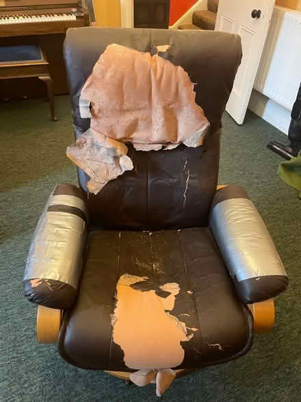 Photo of free Armchair and footstool (Llandrindod LD1) #1