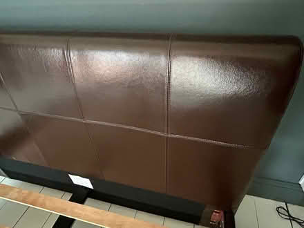 Photo of free Very stylish faux leather bed base (double) (Ledbury HR8) #4