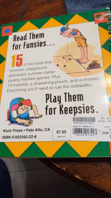 Photo of free The Klutz Book of Marbles (Allen) #2