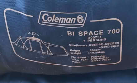 Photo of free Used: Coleman Bi Space 700 tent - NOT a pop up tent (Cheadle Hulme SK8) #1