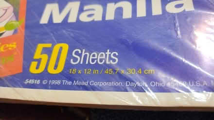 Photo of free Manilla Drawing paper (Allen) #1