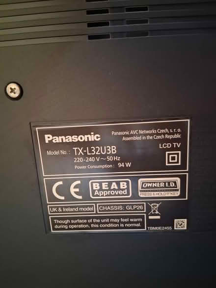 Photo of free Panasonic LCD television (Bishop's Lydeard TA4) #2